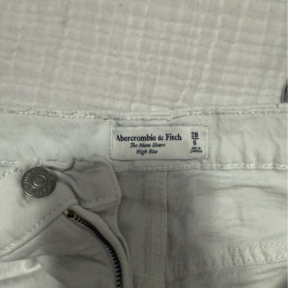Abercrombie & Fitch White Jean Shorts - Picture 2 of 14